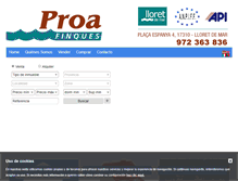 Tablet Screenshot of finquesproa.com